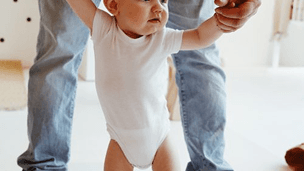 Baby trying to stand